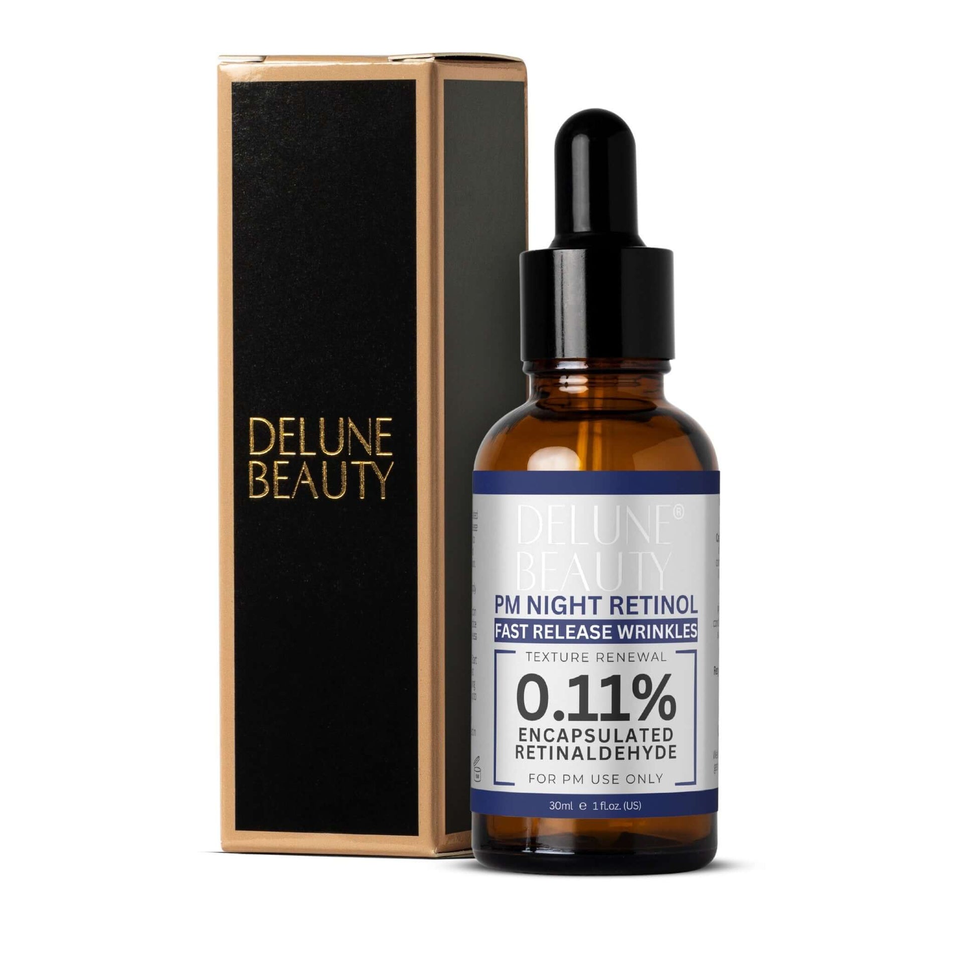 PM Night Retinol Power Serum - Delune 